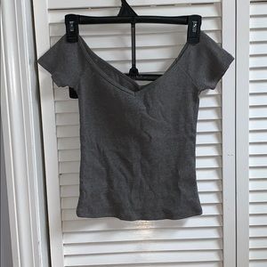 Off the shoulder Abercrombie and Fitch shirt